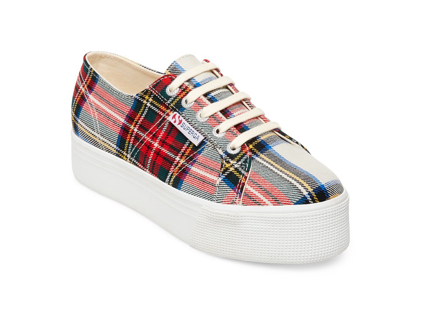 Espadrille Feminino Multicoloridas - Superga 2790 Tartanw - YVUEP-4605